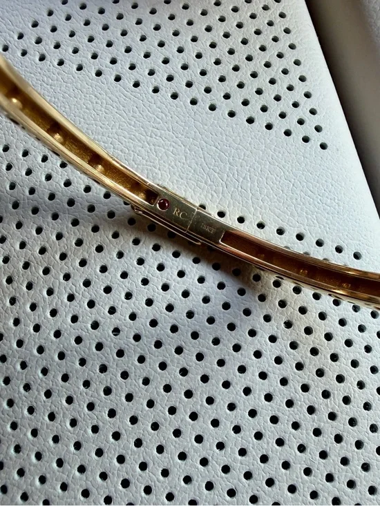 Roberto Coin Symphony Pois Moi Oval Bracelet 18k Yellow Gold (Retails $6600) - Picture 14 of 16